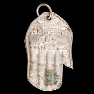 Khamsa pendant embossed with the Blessing of of Jacob to Joseph
