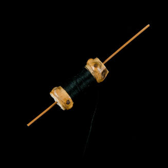 Wooden Miniature Kite Spool with Silk Thread