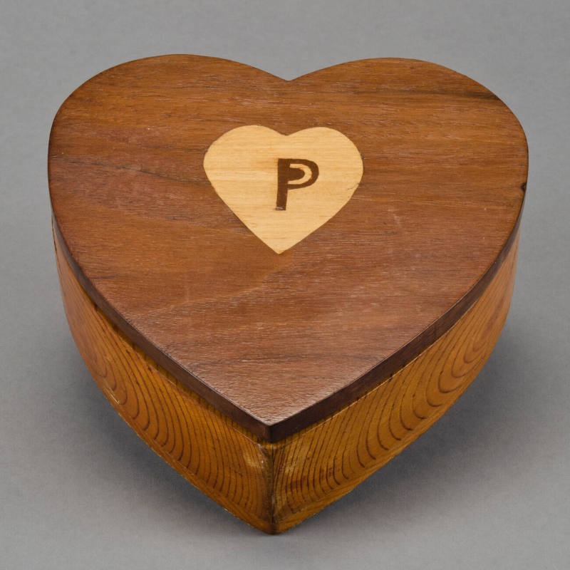 Heart-shaped sewing box