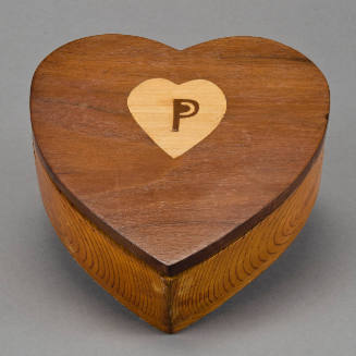 Heart-shaped sewing box