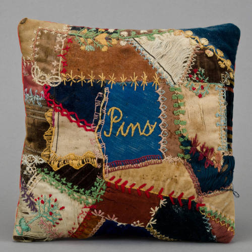 Crazy quilt pin cushion