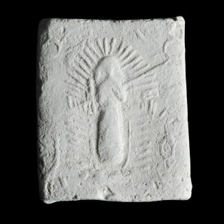 Sacred clay tablet with Virgin