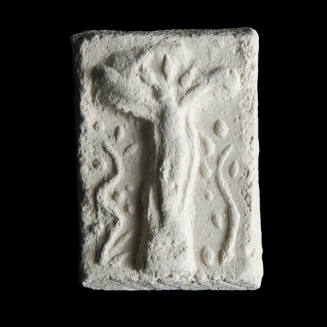 Sacred clay tablet with crucifix