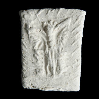 Sacred clay tablet with crucifix