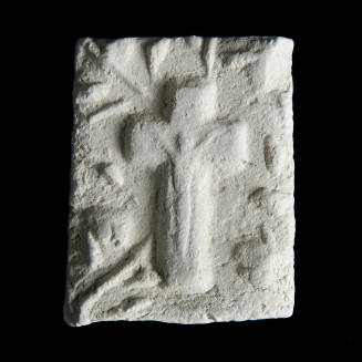 Sacred clay tablet with crucifix