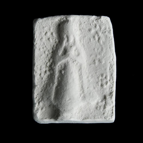 Sacred clay tablet with raised figure of Virgin