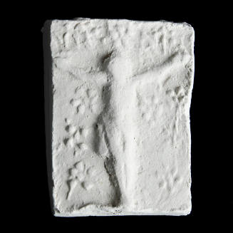 Sacred clay tablet with crucifix