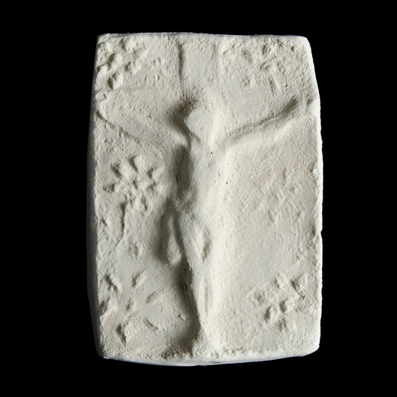 Sacred clay tablet with crucifix