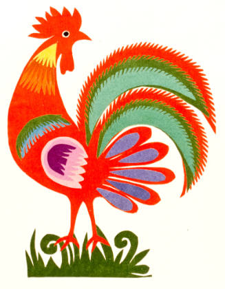 Rooster, Wycinanki