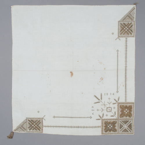 Tupphalskläde (black-embroidered shawl)