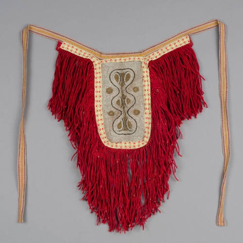 Embroidered front apron