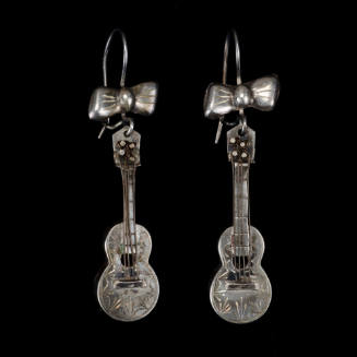 Guitar earrings