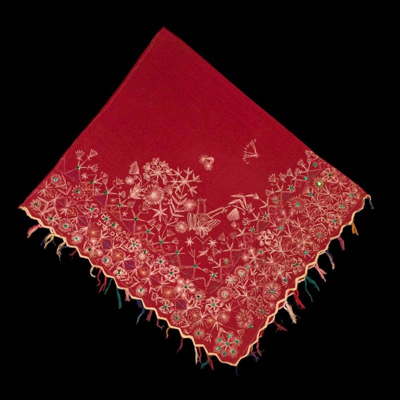 Embroidered shawl