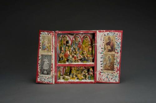 Retablo with Saints and Villagers