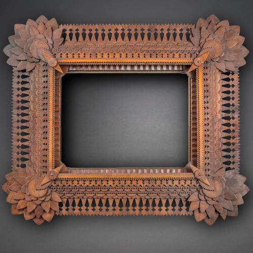 Tramp art frame