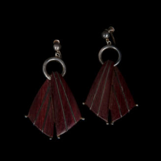 Fan earrings