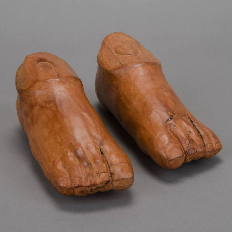 Ex-voto feet with heart and eye