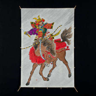 Edo Dako (kite) depicting samurai on horse