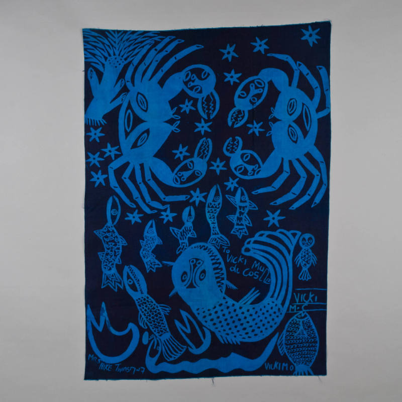 Indigo wall hanging