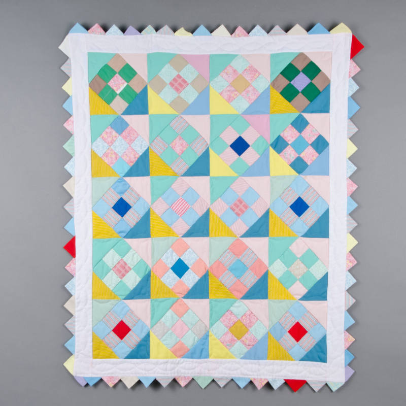 9-Patch with Corners Baby Quilt