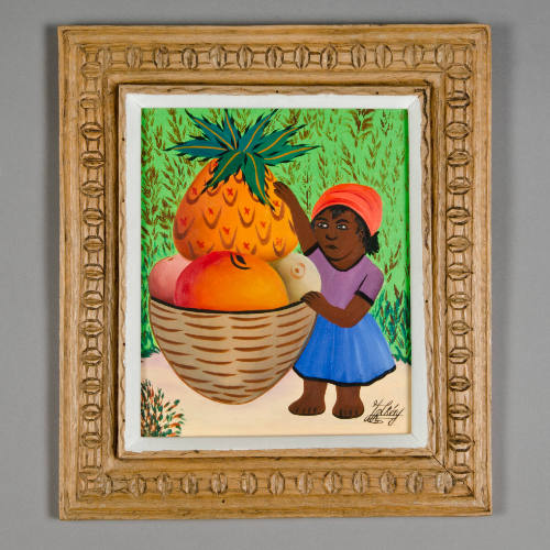 Painting, Girl with Fruit Basket