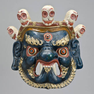 Blue Mahakala mask