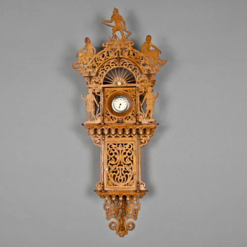 Openwork clock case