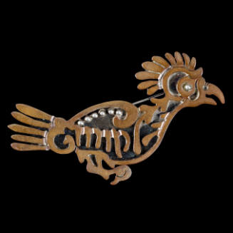 Bird pin with pre-Hispanic motif