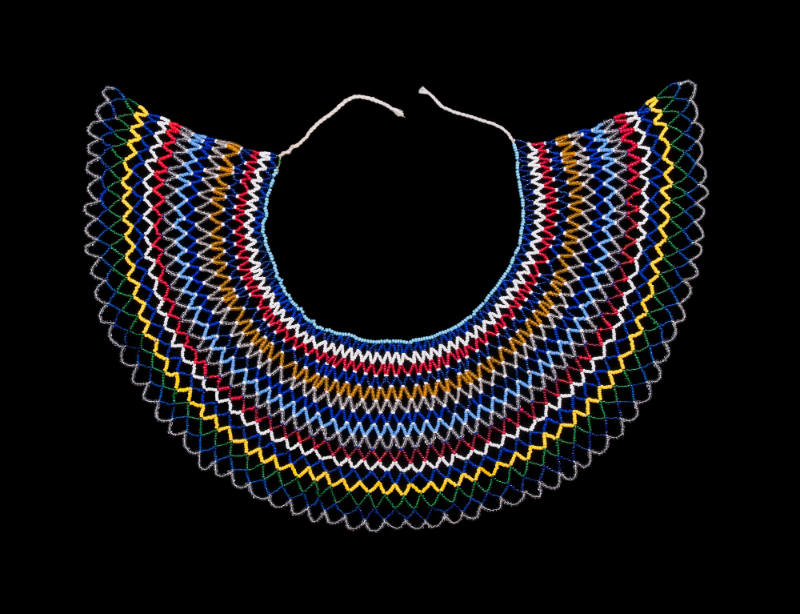Necklace, beaded collar