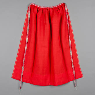 Röd raskmajd (red waxed wool apron)