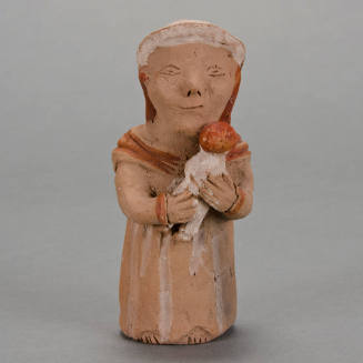 Figural whistle, woman holding baby