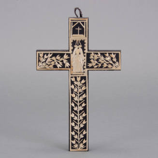 Straw inlaid cross