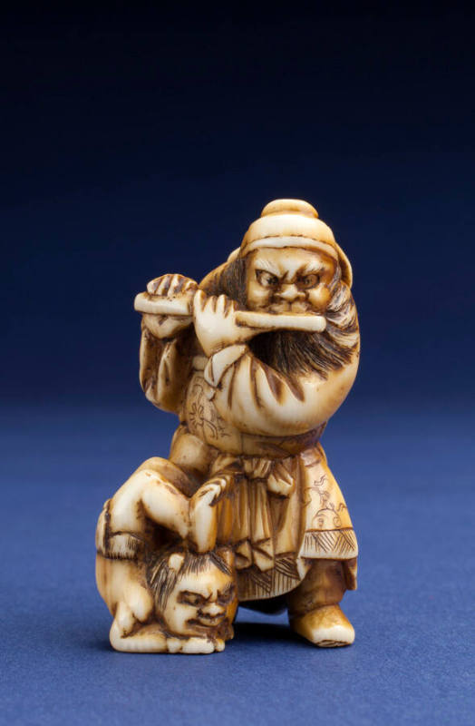 Shoki the Demon Queller with Demon, "Netsuke"