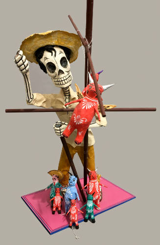 Calavera Man Selling Judas Figures