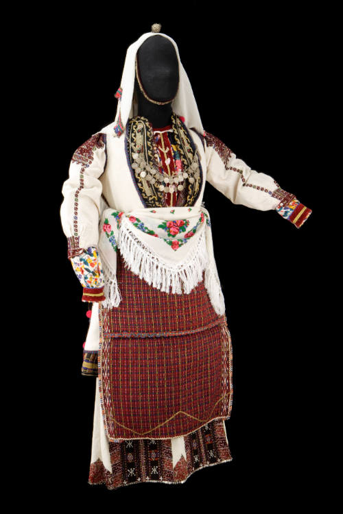 Young woman's festival dress