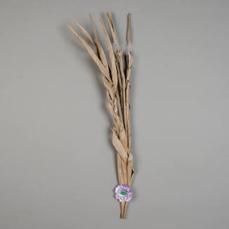 Braided Palm Frond with Cut Ribbon Flower
