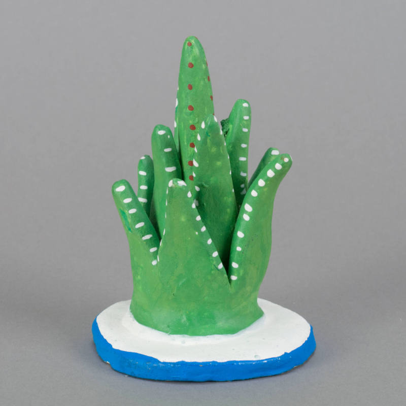 Figure, maguey cactus