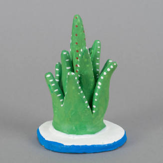 Figure, maguey cactus