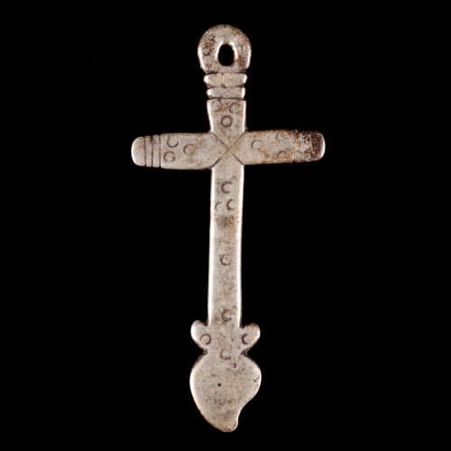 Cross pendant, incised