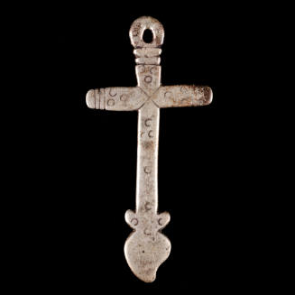 Cross pendant, incised