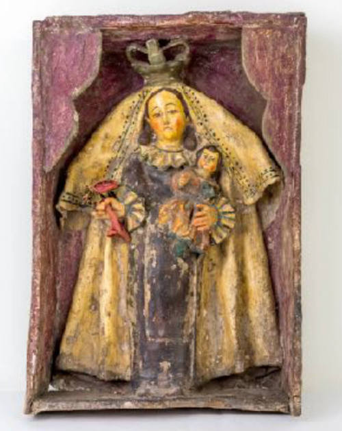 Retablo, Virgin and Child