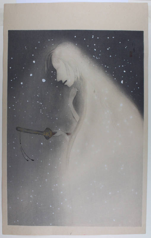Ghost with a Sword or Spirit of the Snow from the series Supplements of The Complete Works of Chikamatsu Monzaeon