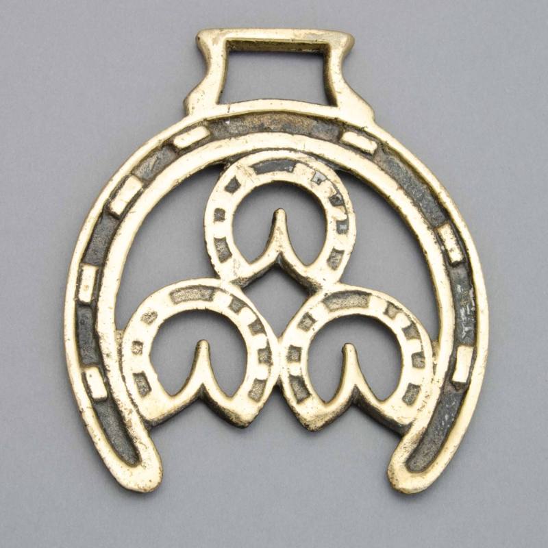 Horseshoe horse brass