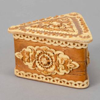 Birch bark box and lid