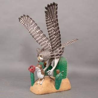 Owl with Kangaroo Rat