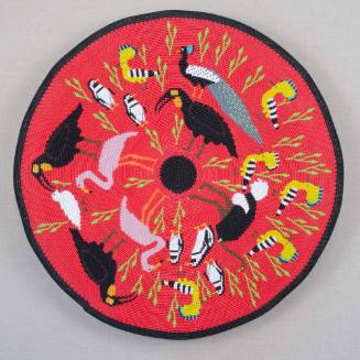 Wire basket, "African birds"