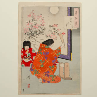 One Hundred Aspects of the Moon: Cloth-Beating Moon