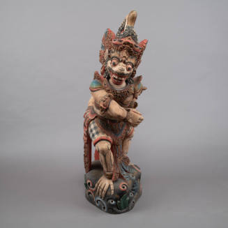 Keris holder in the form of Hanuman
