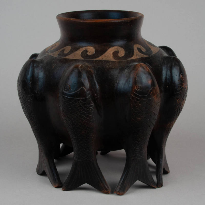 Vessel with fish