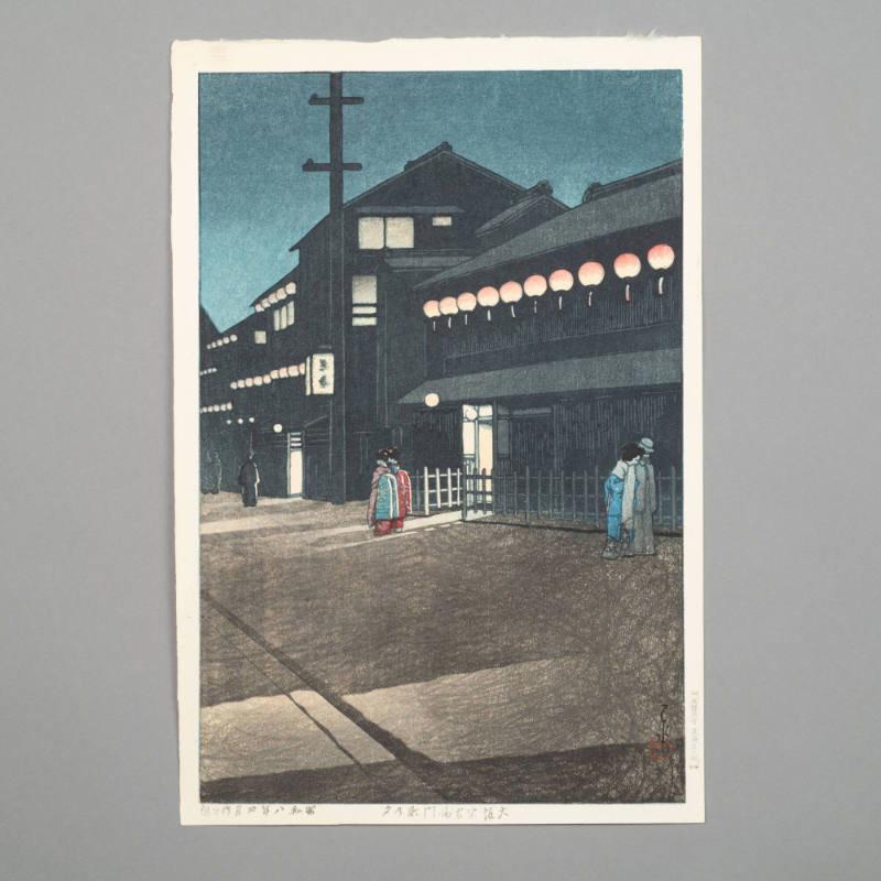 Evening at Soemon-cho, Osaka